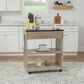Linden Boulevard Giovanna Kitchen Cart in Grey and Black, , large