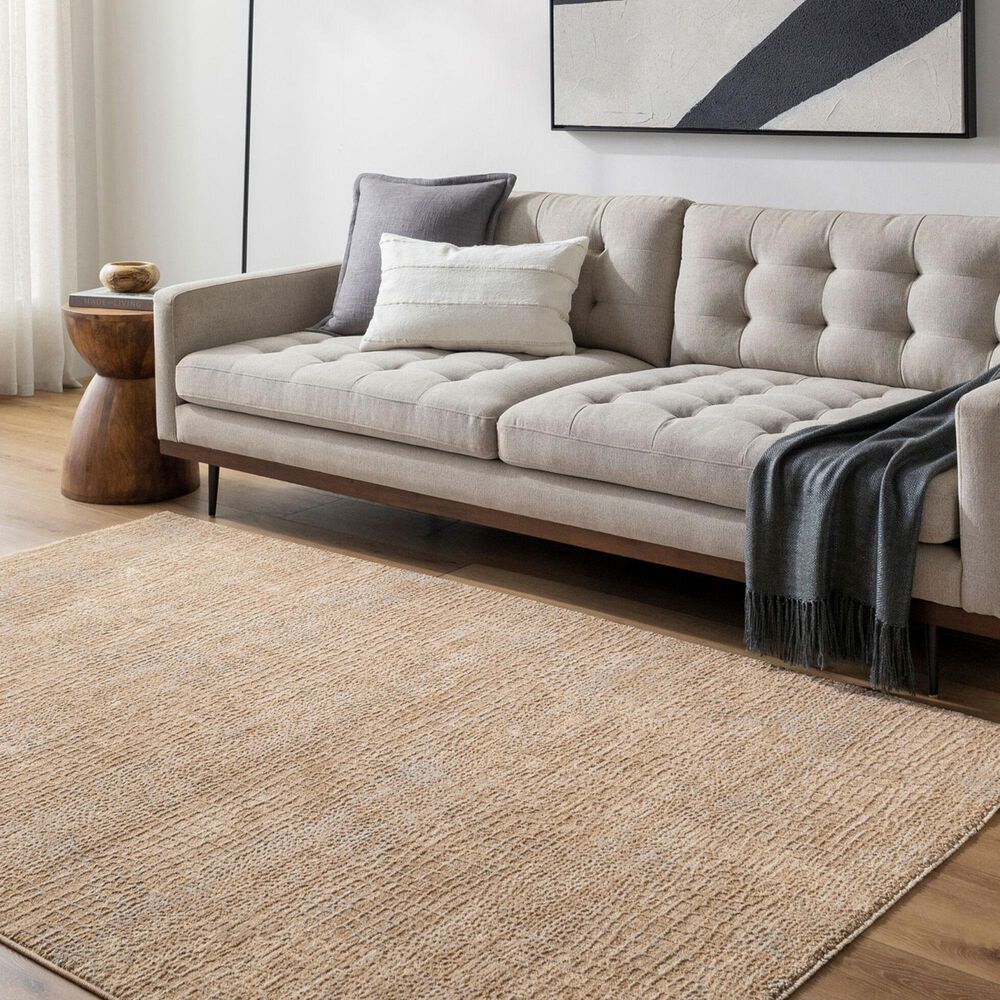 Surya Masterpiece Light Gray, Beige, Tan and Medium Brown 5&#39; x 7&#39;5&quot; Area Rug, , large