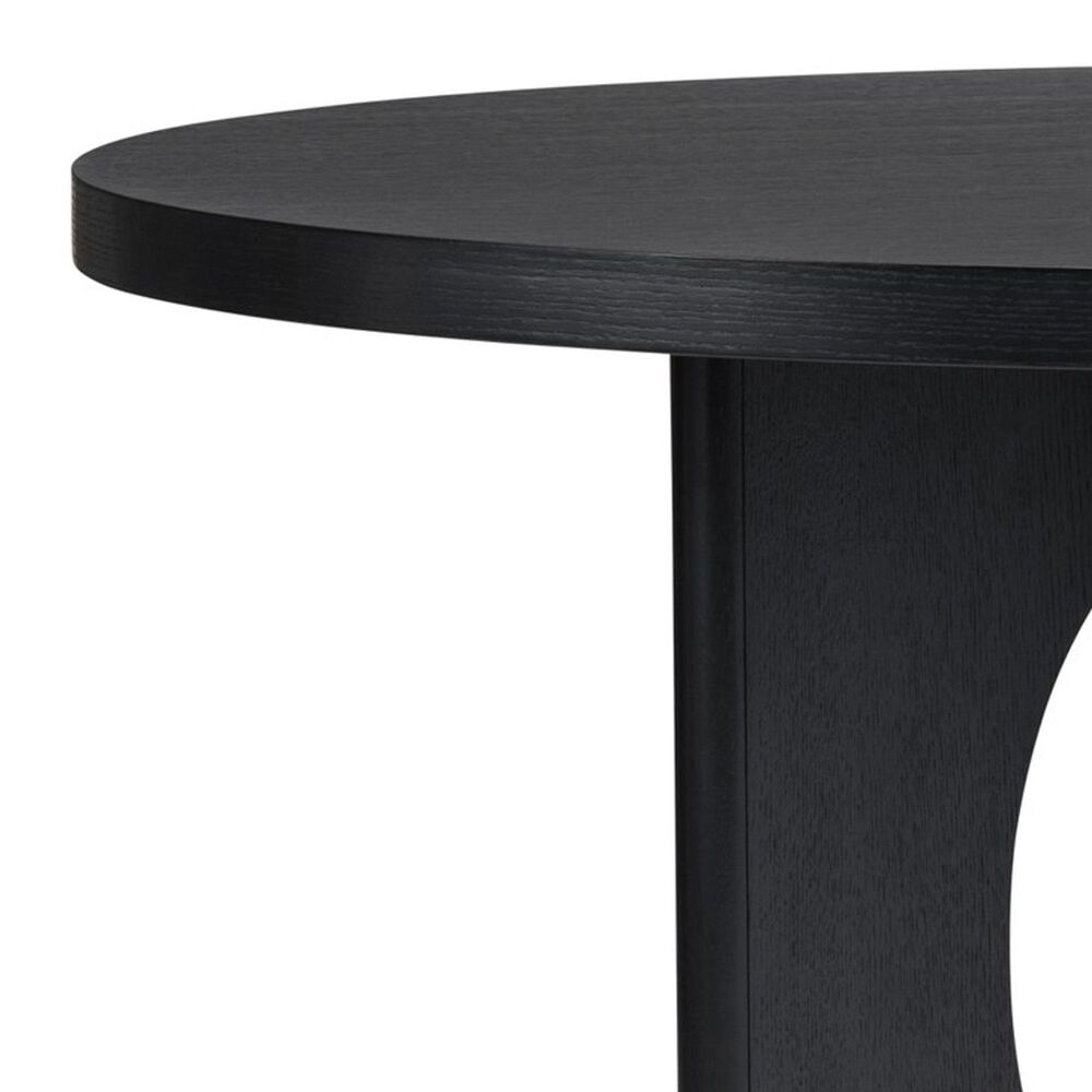 Slatehouse Archer 5-Piece Round Dining Set in Matte Black, , large