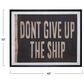 Creative Coop Shoreline 32" x 40" Vintage Flag Wall Art in Black and White, , large