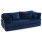 Jaxx Unsofa Stationary Loveseat in Midnight Blue, , large