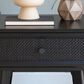 Linon Home Decor Catlett Side Table Nightstand in Matte Black, , large