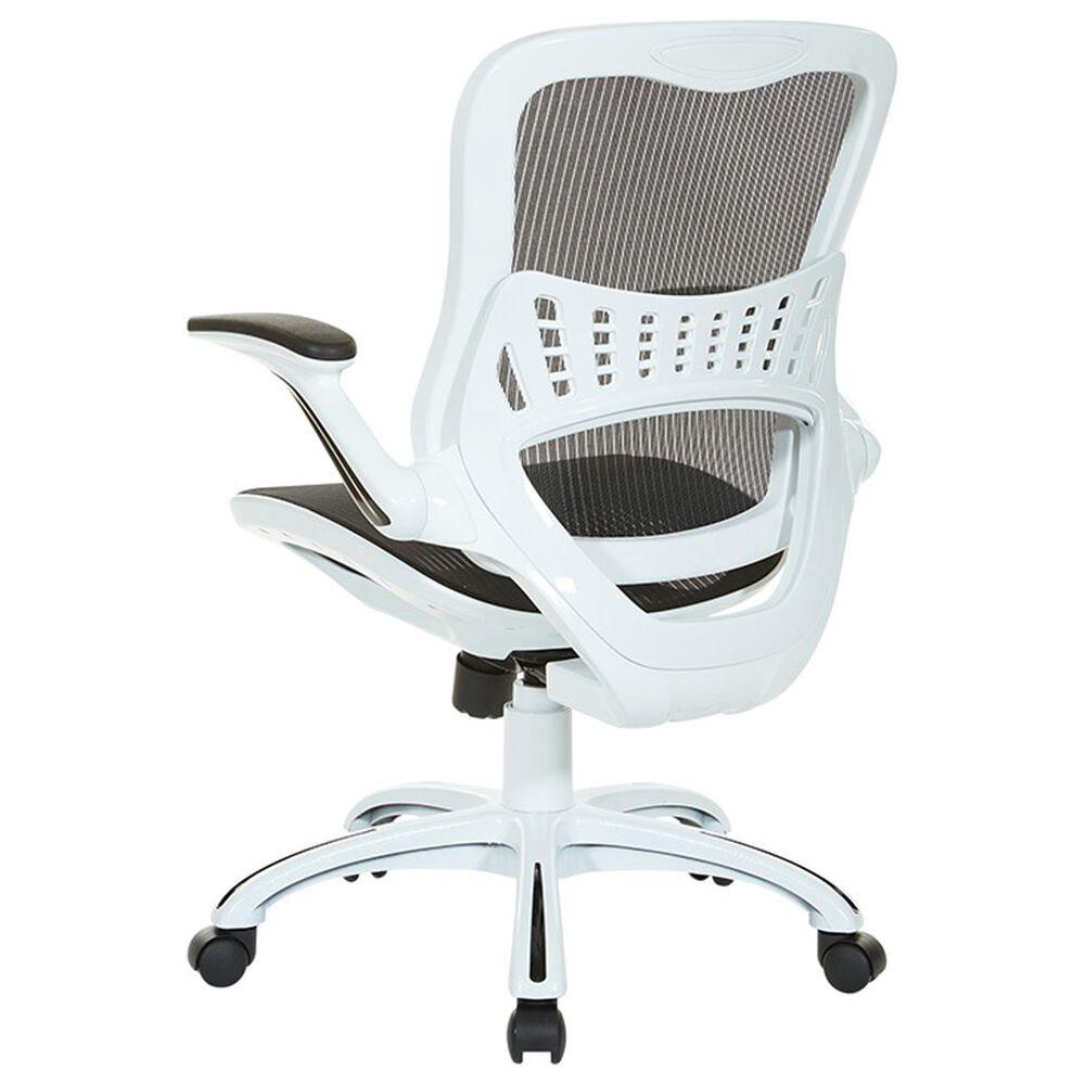 OSP Home Riley Mesh Back Office Chair in Black, , large