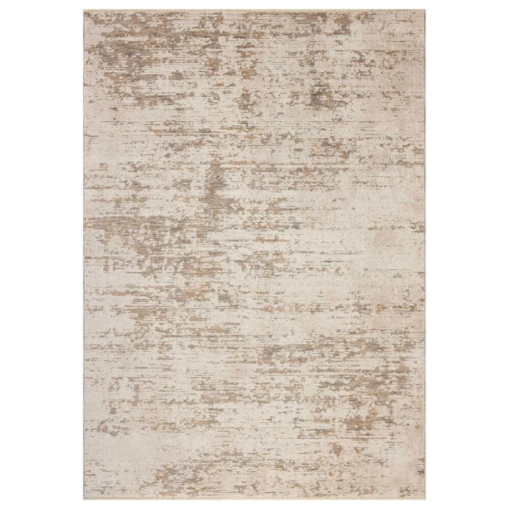 Loloi Nellie Dove and Natural 11"6" x 15"7" Area Rug, , large