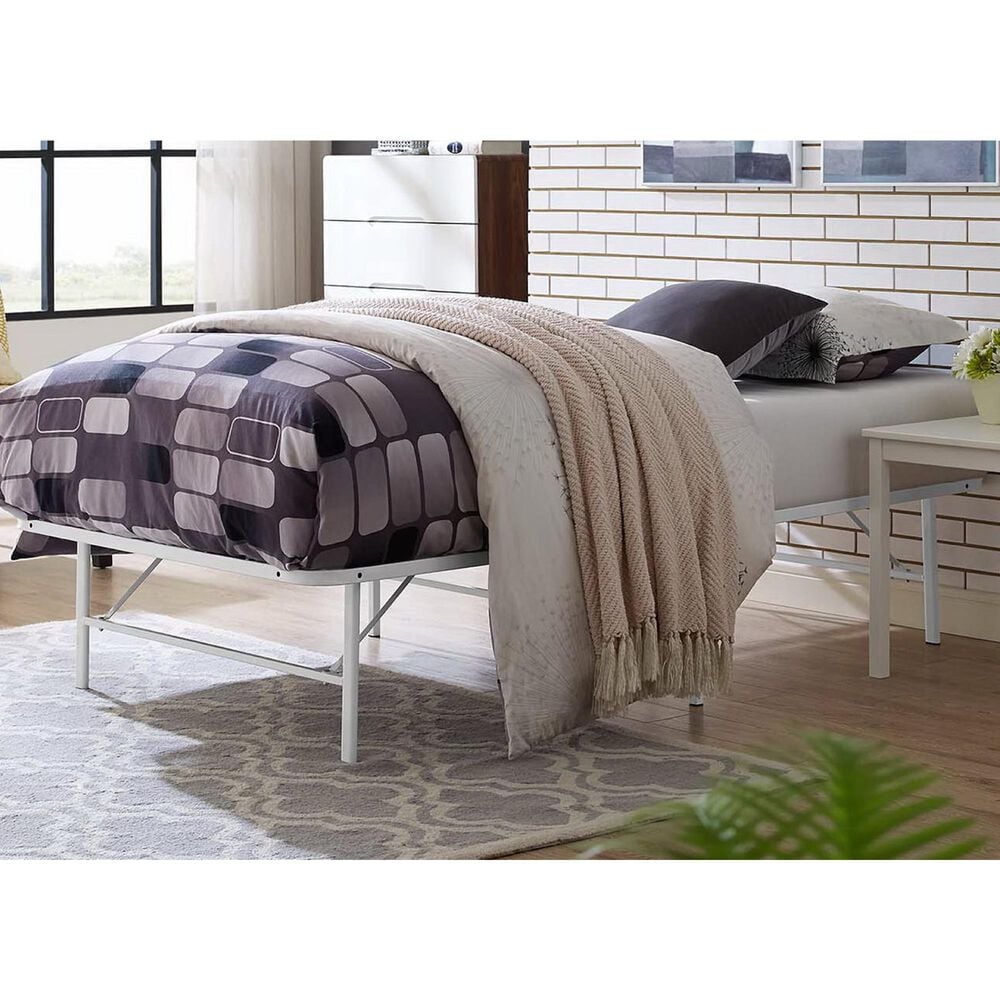 Modway Horizon Platform Twin Bed Frame in White, , large