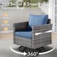 HOMLUX 10-Piece Patio Seating Bundle in Denim Blue, , large
