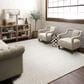 Karastan Forsyth Park Oglethorpe Ivory Aqua 9" x 12" Area Rug, , large