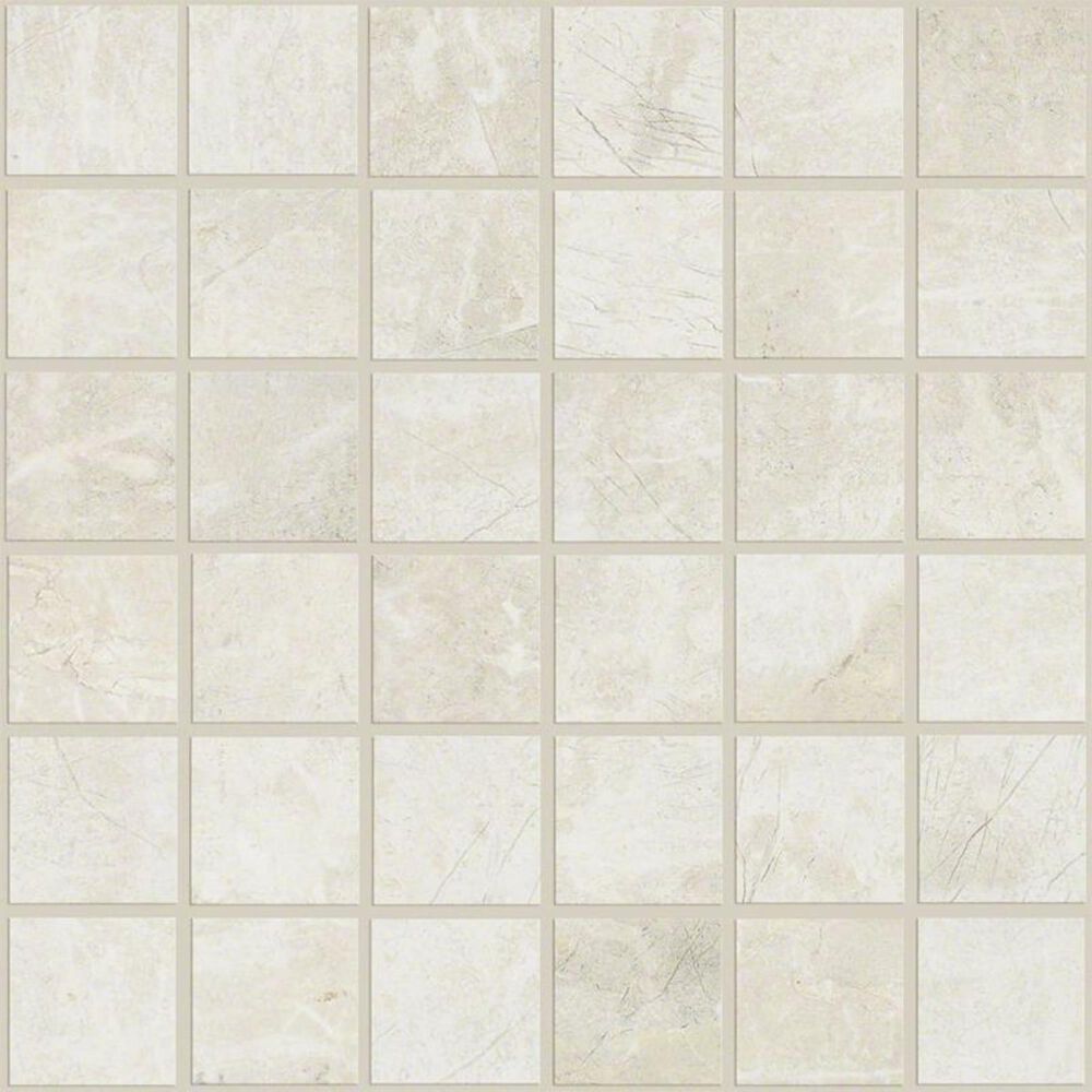 Shaw Zenith Ivory 13"x13" Mosaic Tile, , large