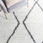 Safavieh August Shag 9" x 12" Ivory and Grey Area Rug, , large
