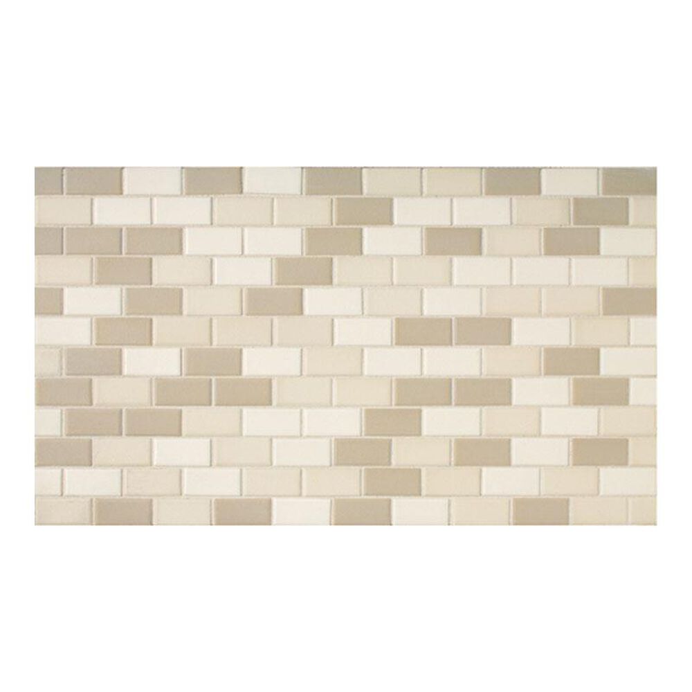 Dal-Tile Keystone Blends Beach 12" x 24" Brick-Work Ceramic Mosaic Sheet, , large