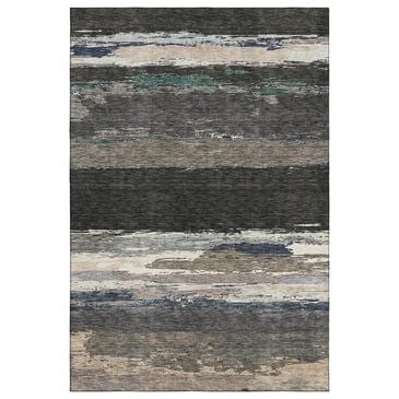 37B Trevi TV8 8" x 10" Black Area Rug, , large