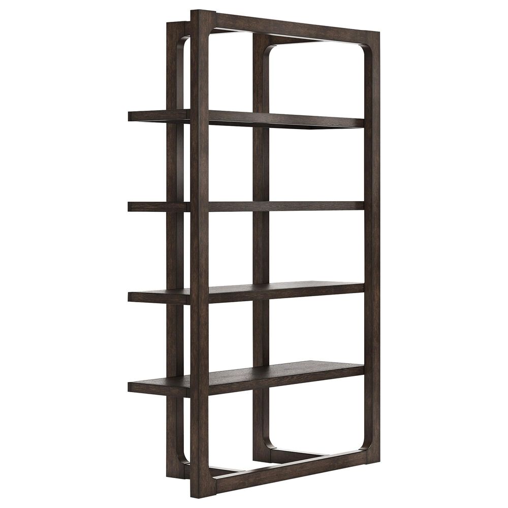 Ashley Breckington 3-Piece Desk with Bookcase and Chair Set in Dark Brown, , large
