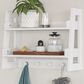 RiverRidge Home Amery 2-Tier Ladder Wall Shelf in White, , large