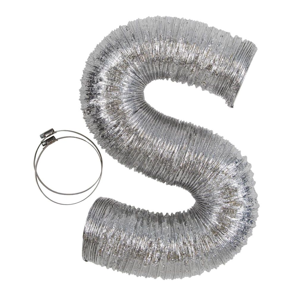 GE Parts & Filters Universal Flexible Metal Dryer Duct with 2 clamps, , large