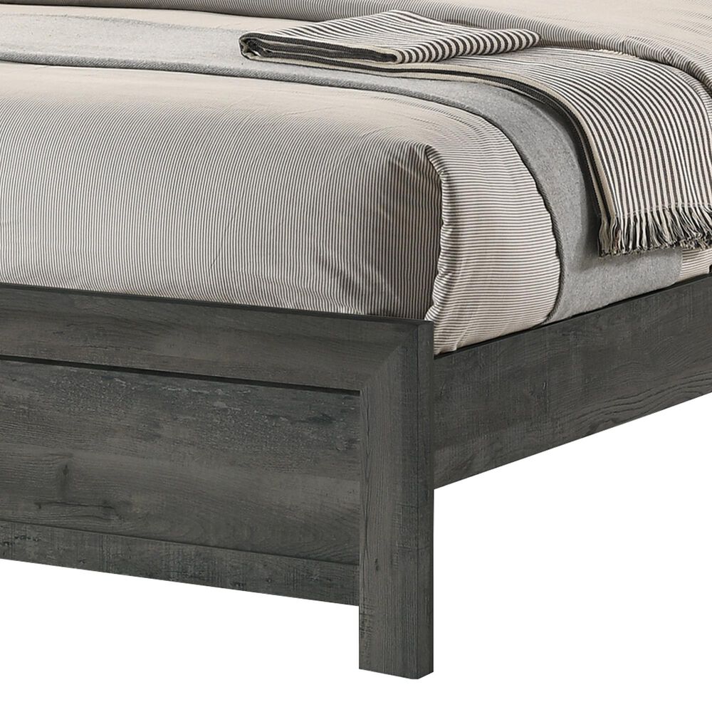 Crown Mark Valor Full Panel Bed in Grey, , large