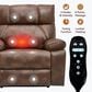 Hearth and Haven Large Power Lift Recliner in Brown, , large