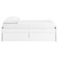 Ashley Onita Full Platform Bed with No Headboard and 1 Side Storage in White, , large