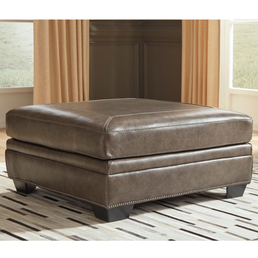 Signature Design by Ashley Roleson Oversized Accent Ottoman in Quarry, , large