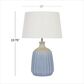 Maple and Jade Table Lamp in Shiny Blue and Gray, , large
