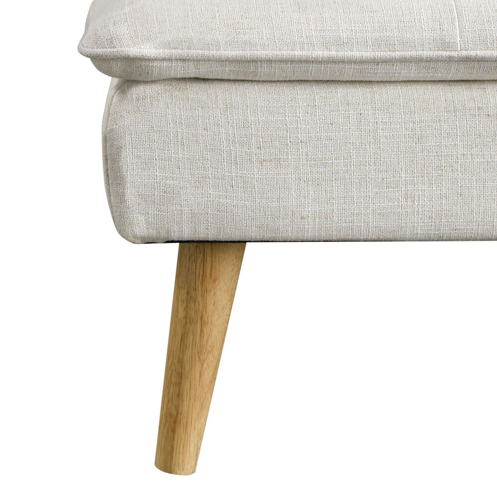 Lifestyle Solutions Tatum Convertible Sofa with Cream Cushion in Brown, , large