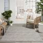 Nourison Versatile 6" x 9" Silver Grey Indoor/Outdoor Area Rug, , large