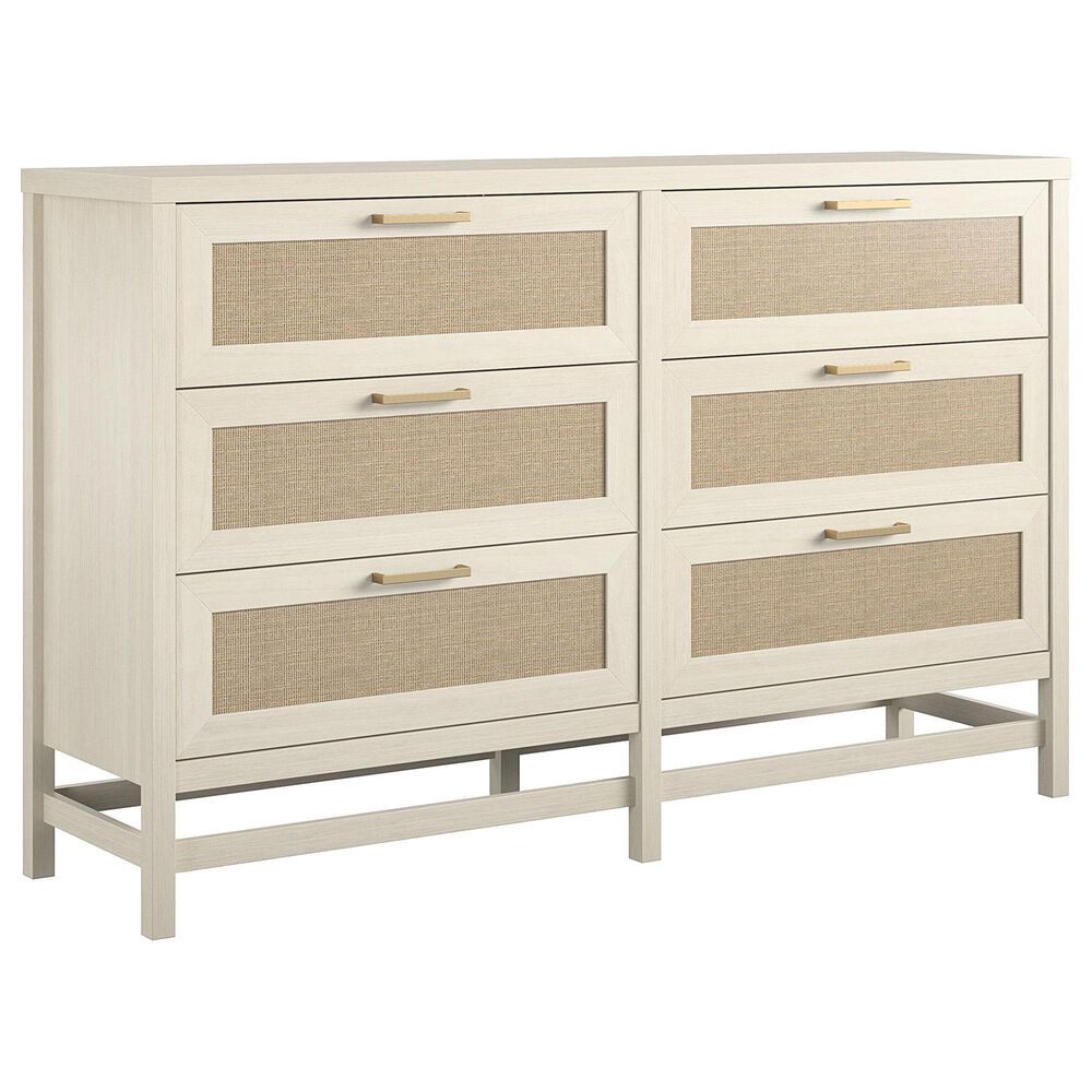 DHP Lystra 6 Drawer Dresser in Ivory Oak, , large