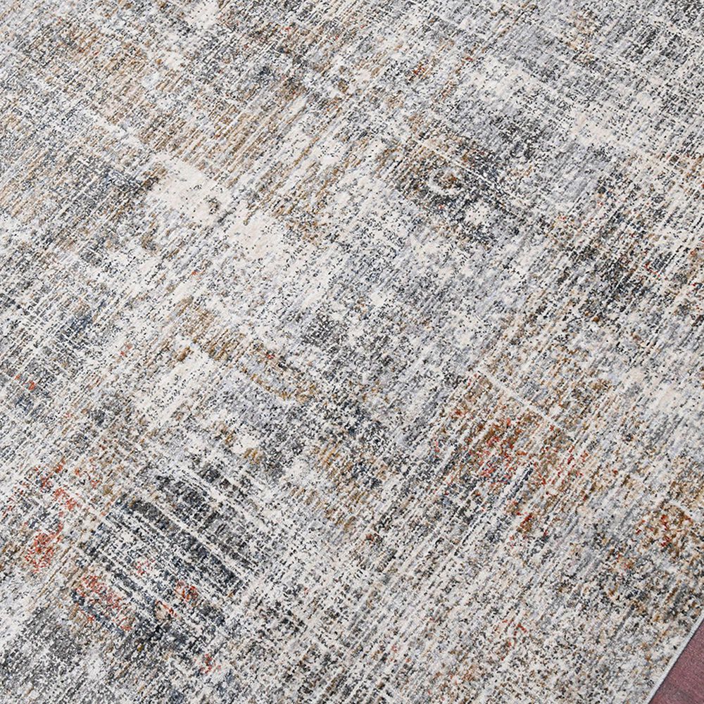 Amer Rugs Vermont VRM-5 2&#39; x 3&#39; Gray and Orange Area Rug, , large