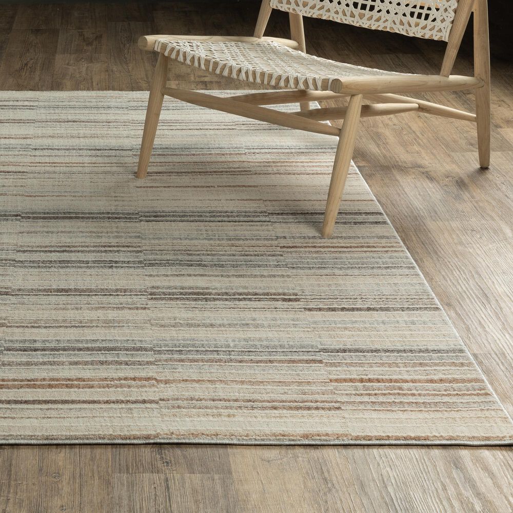 Oriental Weavers Oliver Blue and Grey 3'3" x 5' Area Rug, , large