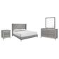 New Heritage Design Huxley 4-Piece King Bedroom Set in Gray, , large