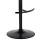 LumiSource Claire Swivel Adjustable Barstool with Black Velvet Upholstery in Black (Set of 2), , large