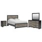 Ashley Broachmyn 4-Piece Queen Panel Bedroom Set in Black and Gray, , large