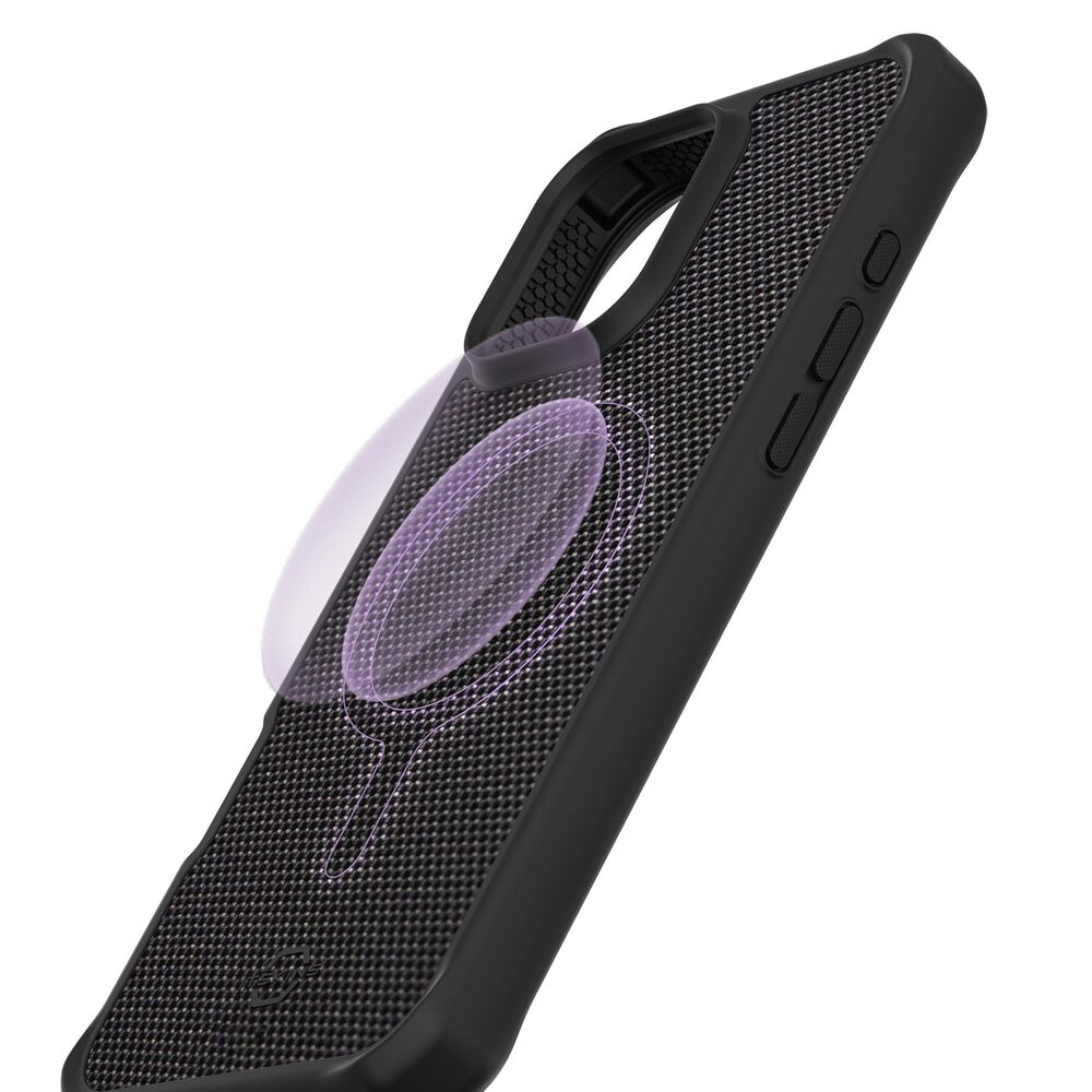 ITSkins Ballistic R Nylon MagSafe Case for Apple iPhone 16 Pro Max in Black, , large
