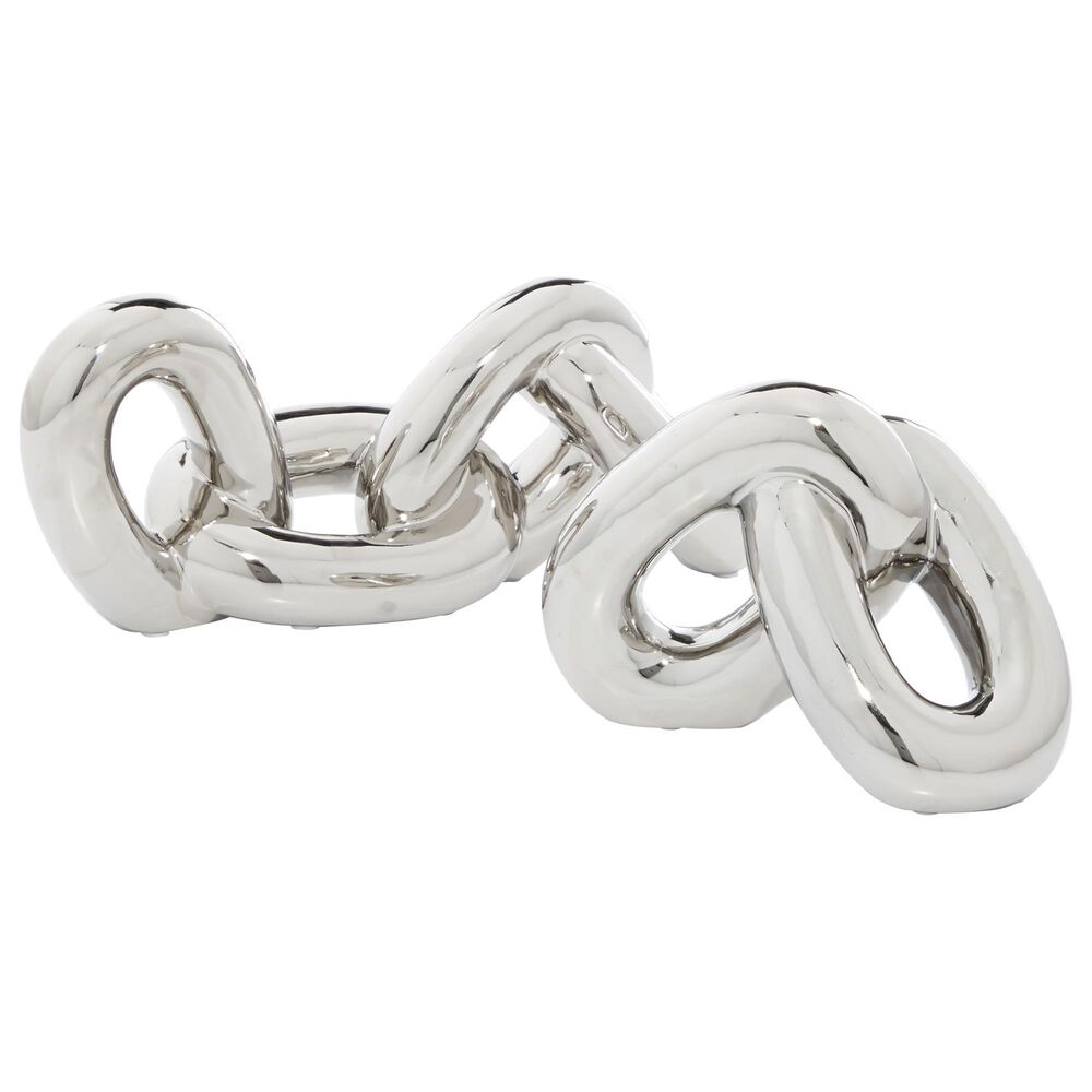 CosmoLiving by Cosmopolitan Glam Sculpture in Silver (Set of 2), , large