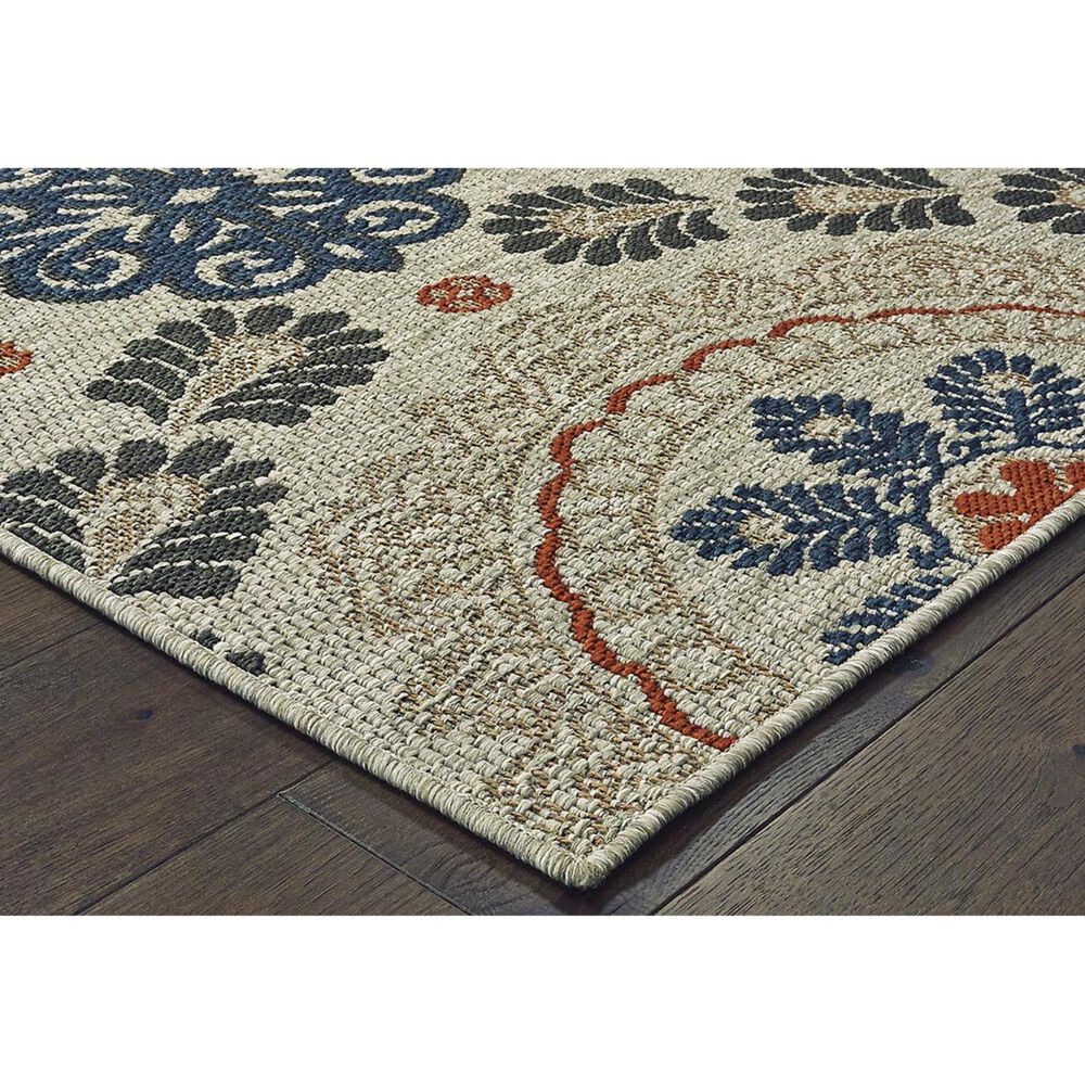 Oriental Weavers Latitude 1903W 6&#39;7&quot; x 9&#39;2&quot; Grey Area Rug, , large