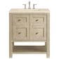 James Martin Vanities Breckenridge 30" Single Vanity inWhitewashed Oak with 3 cm Eternal Marfil Quartz Top, , large