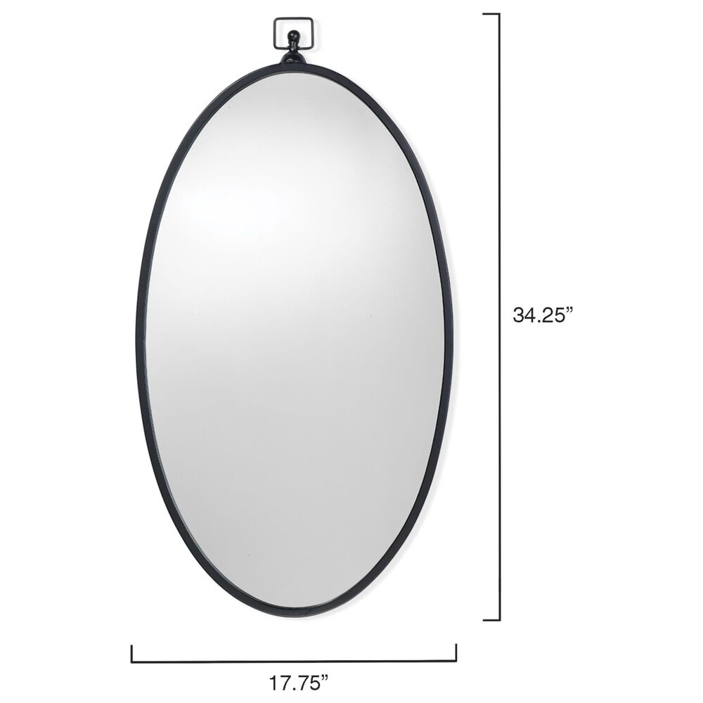 Splendor Living Thurston Wall Mirror in Matte Black, , large