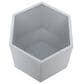 Maple and Jade Hexagon Planter in Satin White (Set of 2), , large