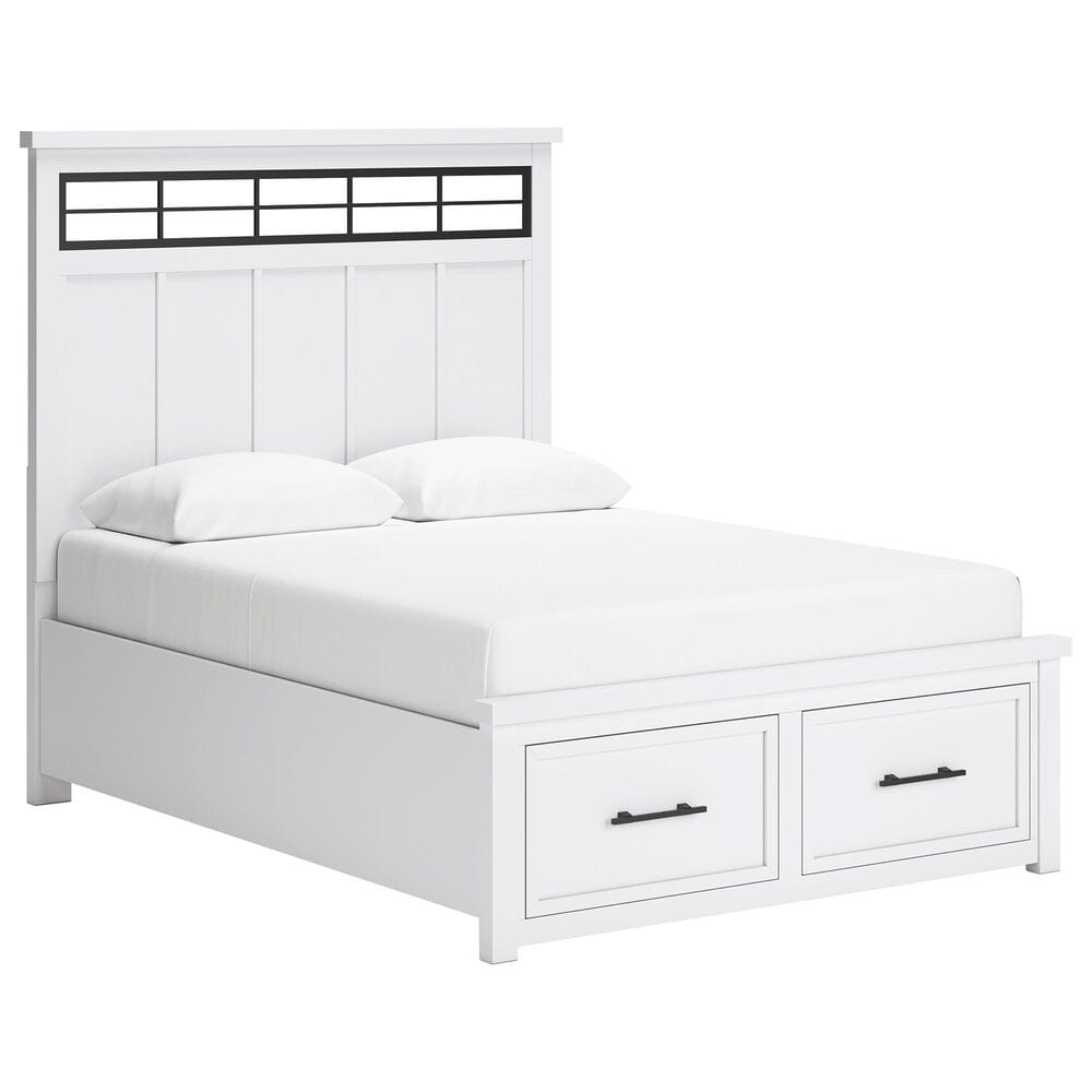 Ashley 4-Piece Queen Bedroom Set in White, , large