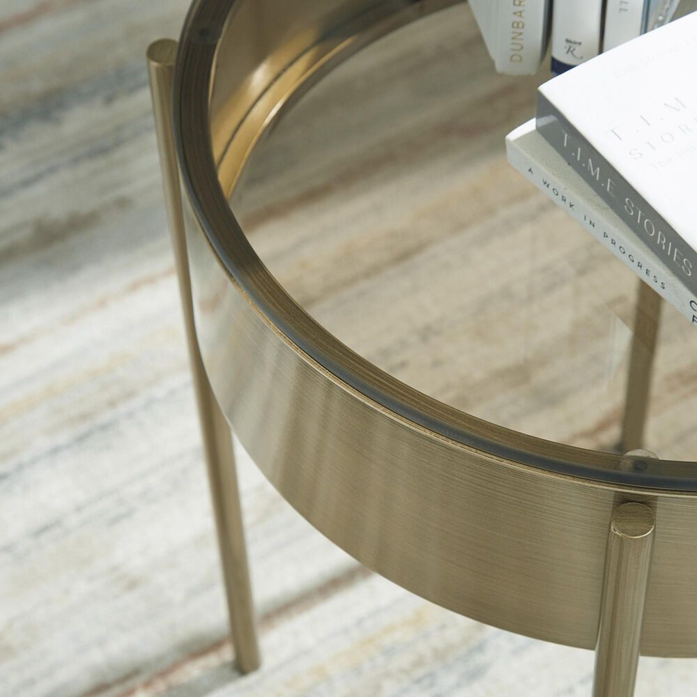 Ashley Jettaya 3-Piece Occasional Table Set in Brushed Brass, , large