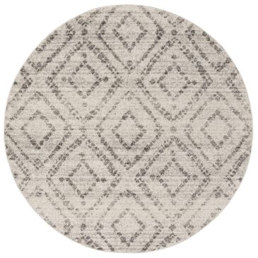 Safavieh Adirondack ADR131C 6" Round Light Grey and Grey Area Rug, , large