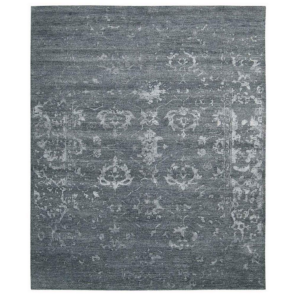 Nourison Silk Shadows 3"9" x 5"9" Blue and Stone Area Rug, , large