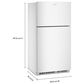 Amana 21 Cu. Ft. Top Freezer Refrigerator with Dual Crisper Drawers in White, , large