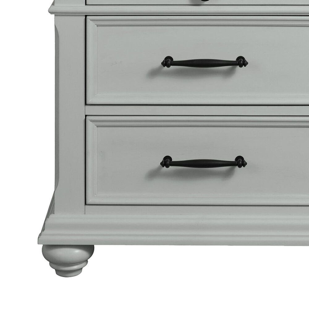 Mayberry Hill Slater King Storage Bed with Dresser, Chest, and Two Nightstands in Gray, , large