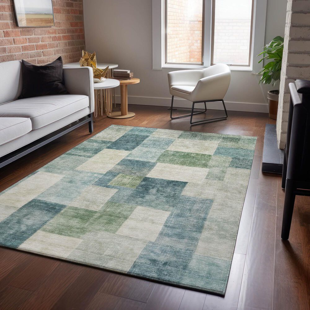 Dalyn Rug Company Pacifica PA12 3&#39; x 5&#39; Seafoam Area Rug, , large