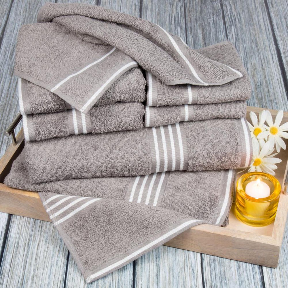 Timberlake Lavish Home Rio 8 Piece 100% Cotton Towel Set, , large