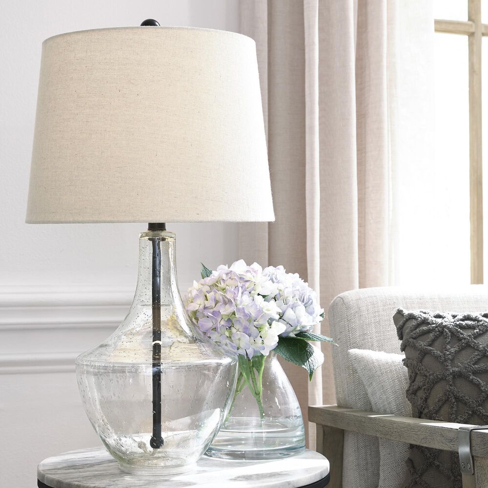 Ashley Gregsby Table Lamp in Clear and Black &#40;Set of 2&#41;, , large