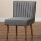 Baxton Studio Alvis Side Chair with Grey Velvet Cushion in Walnut Brown, , large