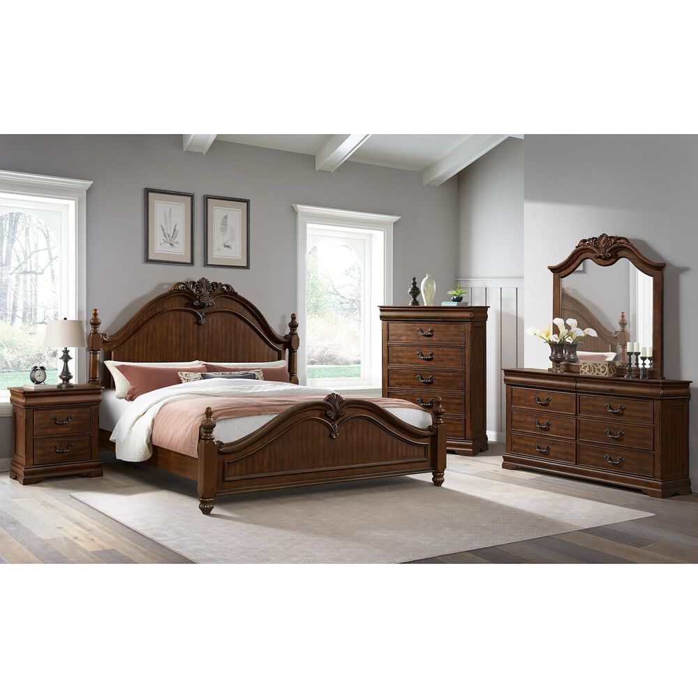 Mayberry Hill Northridge Dresser Mirror in Cherry, , large