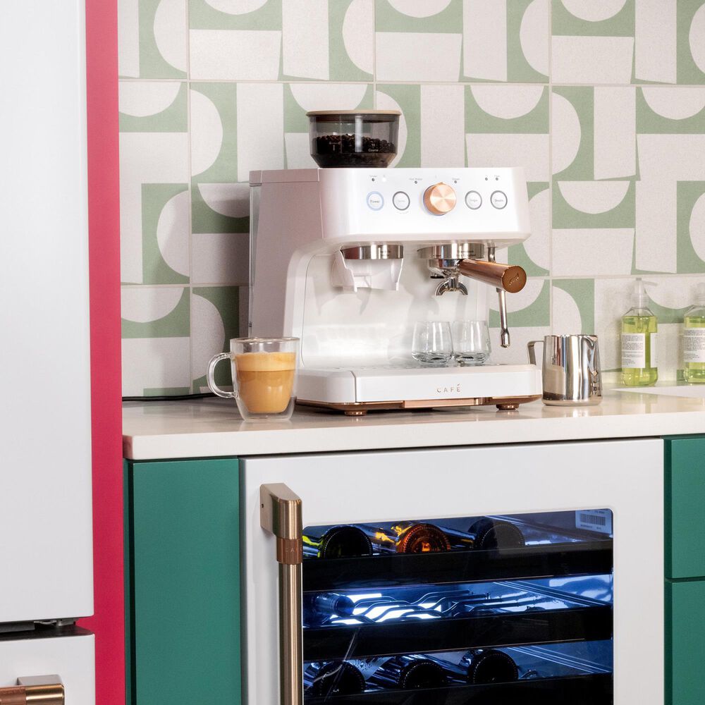 Cafe 2.8 L Bellissimo Espresso Machine in Matte White, , large