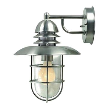 Lite Source Lamppost Outdoor Wall Sconce with Stainless Steel, , large